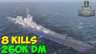 World of WarShips | Stalingrad | 8 KILLS | 260K Damage - Replay Gameplay 4K 60 fps