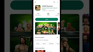 wwe Mayhem Game Size | WWE Mayhem All Download Pack | WWE Game Download #ytshorts  #shorts