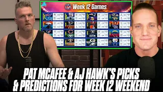 Pat McAfee & AJ Hawk Pick & Predict Every Game For NFL's Week 12 Weekend