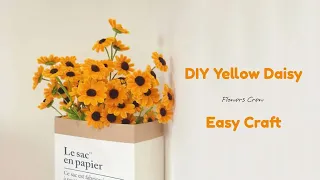 DIY Daisy Flower: How to Make Daisy with Pipe Cleaners (Chenille Stems) Easily