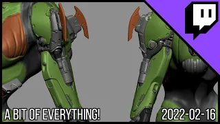 3D Character Sculpting - Marco Plouffe's Twitch Stream of 2022-02-16 - A Bit of Everything!