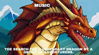 la the search for a legendary dragon by a group of adventurers