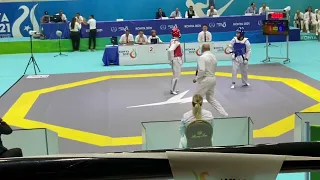 Fatnassi Maram (QAT) Esmaeili Varaghoul Zeinab (IRI) 2022 ISLAMIC SOLIDARITY GAMES 67 kg SEMIFINAL