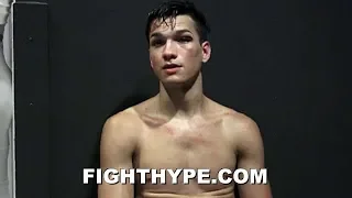 BRANDON FIGUEROA SECONDS AFTER KNOCKING OUT OSCAR ESCANDON; READY TO STEP UP