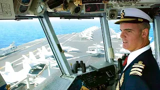 The CRAZY LIFE of CAPTAINS on Massive Aircraft Carriers