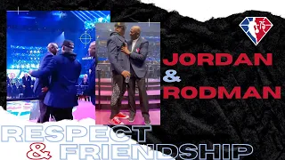 🐐Michael Jordan Ugs and Jokes with 🪱Dennis Rodman ⋙ CELEBRATION of the NBA 75th Anniversary Team ⋘