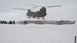 U.S. Paratroopers Airborne Jump from Japanese CH-47 Chinook