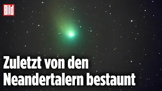 Seltener Besucher aus dem All: Grüner Komet streift die Erde