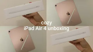 cozy Apple iPad Air 4 unboxing 🍎✨ | ichigovlog