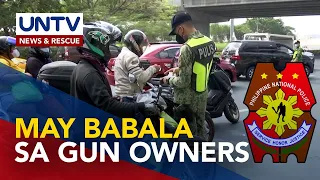 PNP, magpapatupad ng gun ban sa 3 rehiyon sa July 24