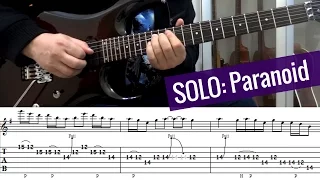 Black Sabbath - Paranoid - Solo [Cover + Tablatura]