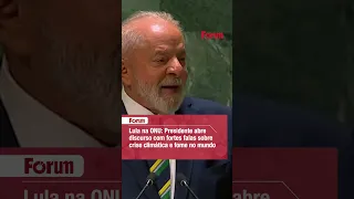 Lula na ONU: Presidente abre discurso com fortes falas sobre crise climática e fome no mundo