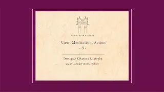 View, Meditation, Action, 25-27 January 2020, Sydney, Australia - Part 8