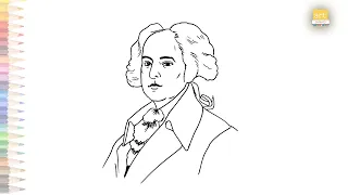 John Adams drawing videos | US President drawings | How to draw John Adams step by step