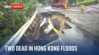 Hong Kong: Two dead after flash flooding
