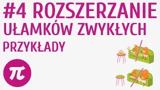 Rozszerzanie ułamków zwykłych - przykłady #4 [ Rozszerzanie i skracanie ułamków zwykłych ]