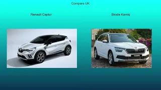 2020 Renault Captur vs 2019 Skoda Kamiq - Technical Data Comparison