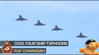 COOL FOUR SHIP FORMATION TYPHOONS INITIAL AND BREAK • RAF CONINGSBY