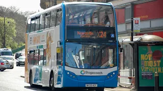 Amazing as usual: Stagecoach North East 19383 (NK58AEX) Dennis Trident 2/Enviro 400