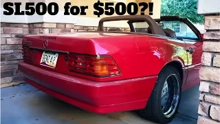 I Bought a $100,000 Mercedes SL500 for $500 - Project R129 Pt 1