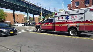 FDNY EMS Responding On Rosedale Ave In The Bronx, New York.