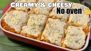 NO BAKE MACARONI  THE BEST With cheesy white sauce