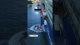 Launching of Mariner Evacuation system on board 🚢 || #shorts