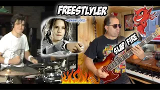 Freestyler (Bomfunk MCs ) official Bass/Drum cover Cobus & SimoBass !