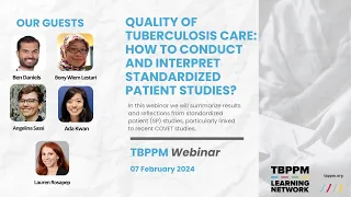 TBPPM Webinar 24-1 | How to conduct and interpret standardized patient studies?