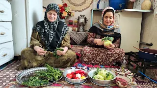 Azerbaijani Dolma Recipe | Delicious Dolma in village | Cabbage