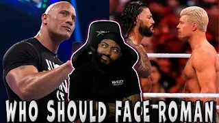 WHO SHOULD ROMAN FACE AT WRESTLEMANIA 40 THE ROCK OR CODY