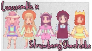 Loossemble X Strawberry Shortcake inspired drawing // How to design cute characters with Loona