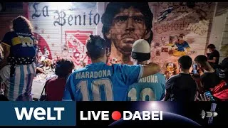 LIVE DABEI: Endlose Schlangen - Zehntausende nehmen Abschied von Diego Maradona