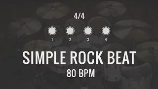 80 BPM - Simple Rock Drum Track