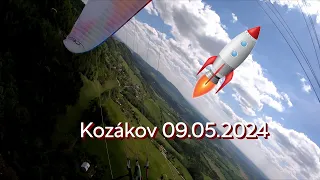 Raketový stoupák na Kozákově - neuzavřený trojúhelník