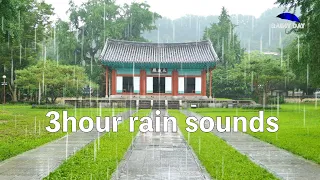 The sound of rain falling on the palace, sleeping, insomnia treatment, meditation, white noise