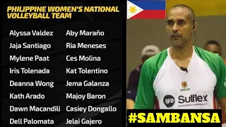 Sea Games 2022 Philippines Women's Volleyball Team Complete Full Lineups