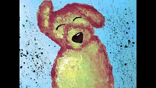 Shaking Dog Finger Painting