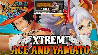 OPBR || EX ACE AND YAMATO (LVL 100) GAMEPLAY 🔥|| THE BEST ATTACKER 👑✅|| BOUNTY RUSH