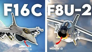 The BEST Planes in Warthunder! | F16C and F8U-2 Wartrhunder Funny moments!