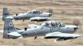 A-29 Super Tucano Attack Aircraft In Action – Live Fire Training