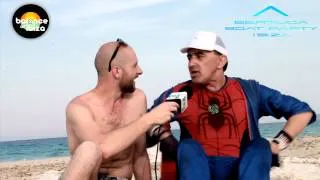 Lucky Life TV interview Spiderman (Bora Bora) on the Bermuda Ibiza Boat Party