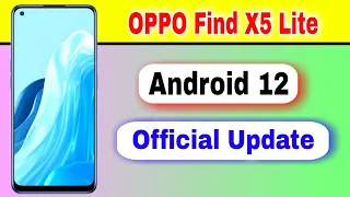 OPPO Find X5 Lite gets Android 12 Official Update