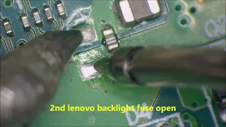 2 lenovo laptops no backlight after screen replacement fuse