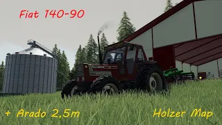 FS19:FIAT 140-90 LABRANDO CON CULTIVADOR DE 2.5 M *POV* *SOUND ON*