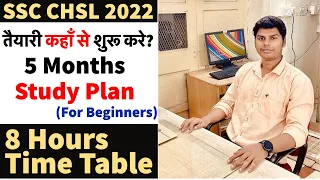 CRACK SSC CHSL IN 5 MONTHS | COMPLETE 5 MONTHS STUDY PLAN WITH TIME TABLE💥