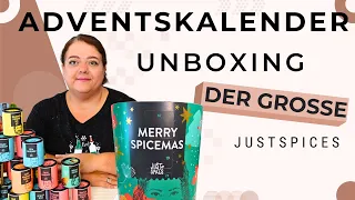 Weihnachten mit Würze: GROSSER GEWÜRZ-ADVENTSKALENDER Justspices Unboxing!