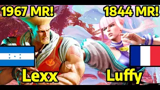 🔥 STREET FIGHTER 6 ➥ Lexx (GUILE ガイル) VS. Luffy (MANON マノン) 4K MASTER RANKS 🔥