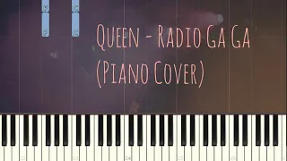 Queen - Radio Ga Ga | Piano Pop Song Tutorial  Sheet 琴譜