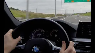 BMW G30 530i 3. Köprü otobanı müzik eşliğinde gazlama